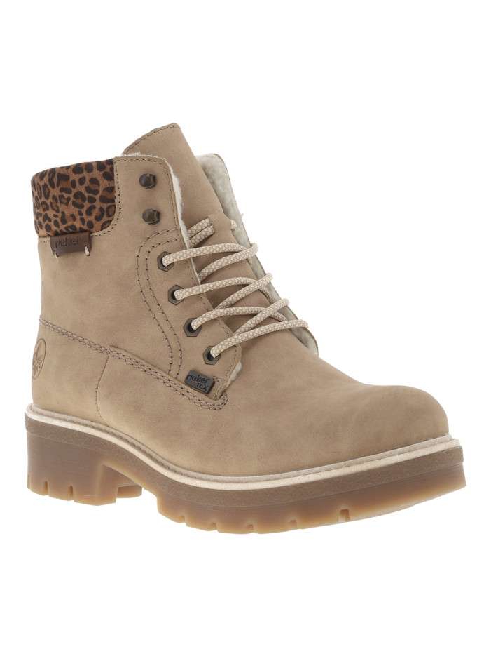 Bottines beiges à talon...