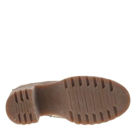 Bottines en cuir de vachette naturel à talon haut et fermeture zippée - Image 6