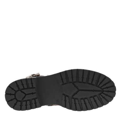 Bottines en cuir chocolat avec semelle à talon décroché bas et fermeture zippée - Image 6