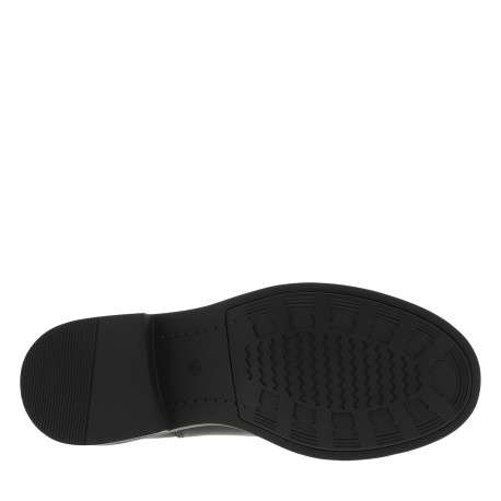 Boots anthracite à talon décroché bas et à soufflets élastiqués - Image 6