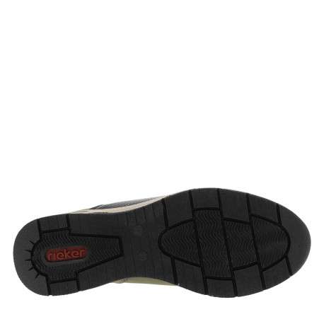 Boots vertes et noires à talon semi-compensée avec un zip central - Image 6