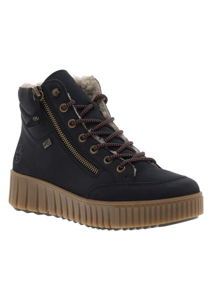 Bottines bleu marine à...