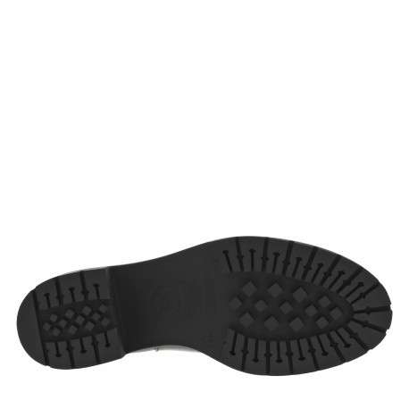 Boots noires à talon décroché moyen avec un zip sur l'arrière et logo - Image 6