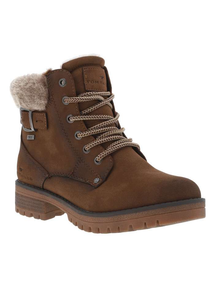 Bottines marron patiné,...