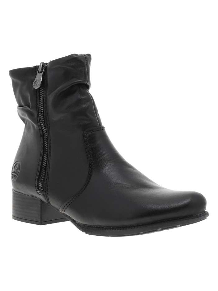 Boots en cuir noires à...
