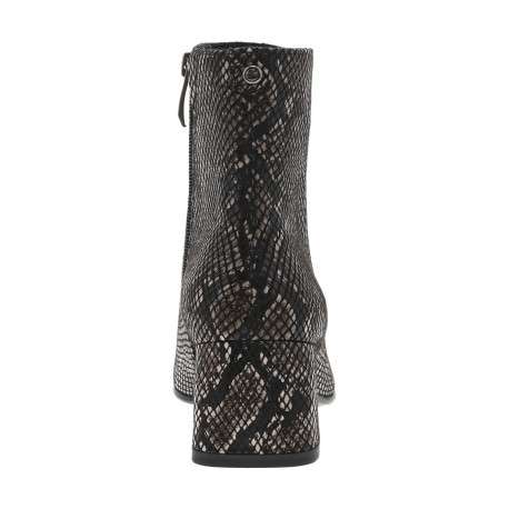Boots effet reptile avec une semelle à talon et une fermeture zippée - Image 4