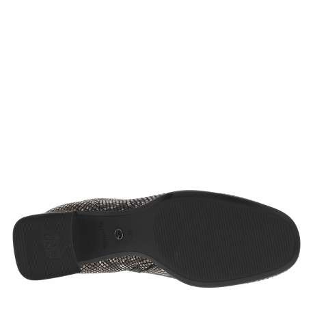 Boots effet reptile avec une semelle à talon et une fermeture zippée - Image 6