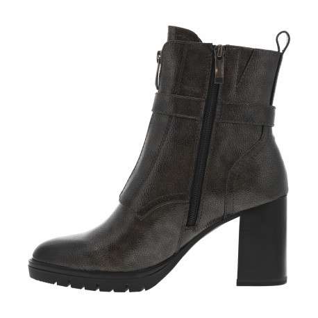 Boots platine à talon décroché haut avec un zip et une boucle - Image 3
