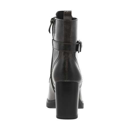 Boots platine à talon décroché haut avec un zip et une boucle - Image 4