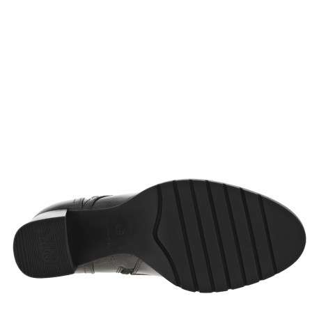 Boots platine à talon décroché haut avec un zip et une boucle - Image 6