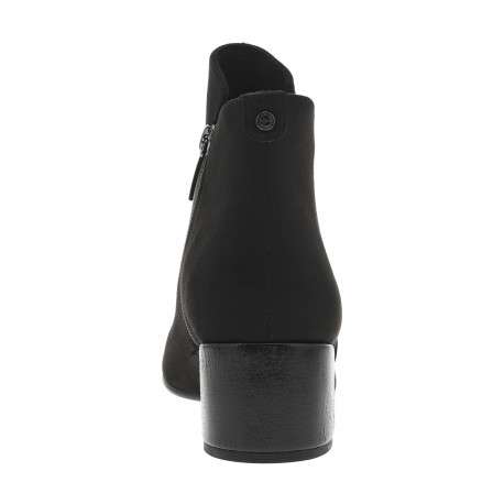 Boots noires à talon décroché moyen avec une fermeture zippée - Image 4