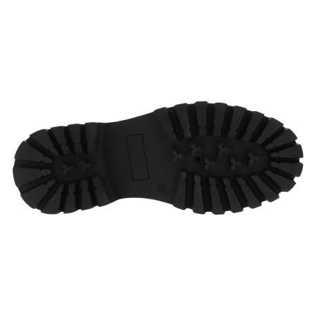 Boots noires à talon compensé pourvues de soufflets élastiqués - Image 6