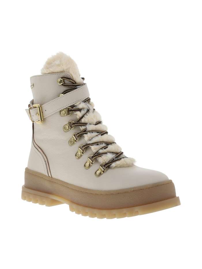 Bottines blanches à talon...