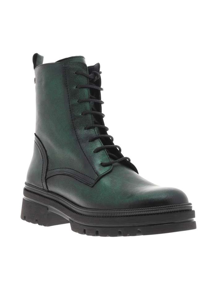 Bottines en cuir vertes...