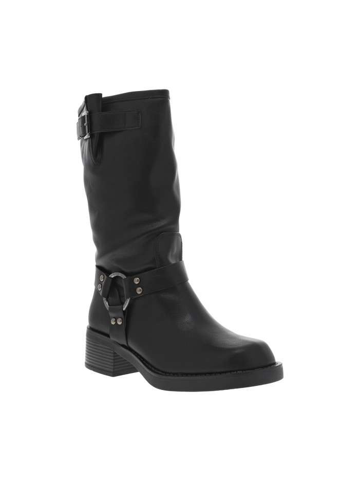 Bottes noires à talon...