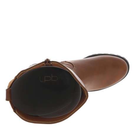 Bottes camel pourvue d'une fermeture zippée et de liens décoratifs - Image 5
