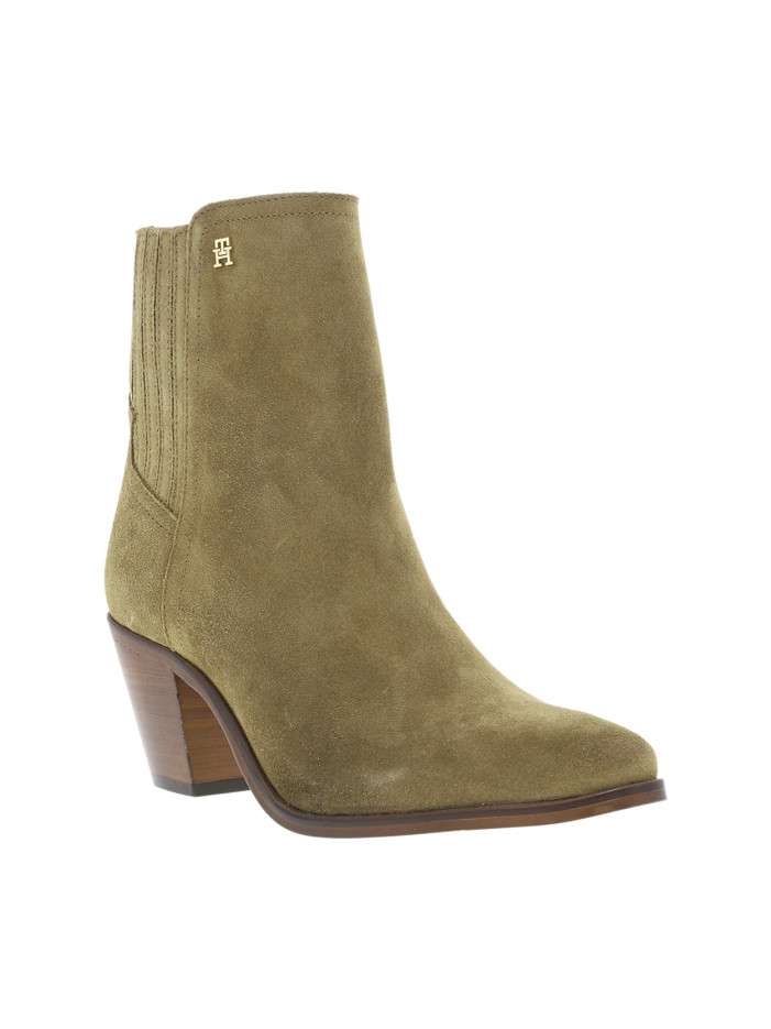 Boots en cuir camel avec...