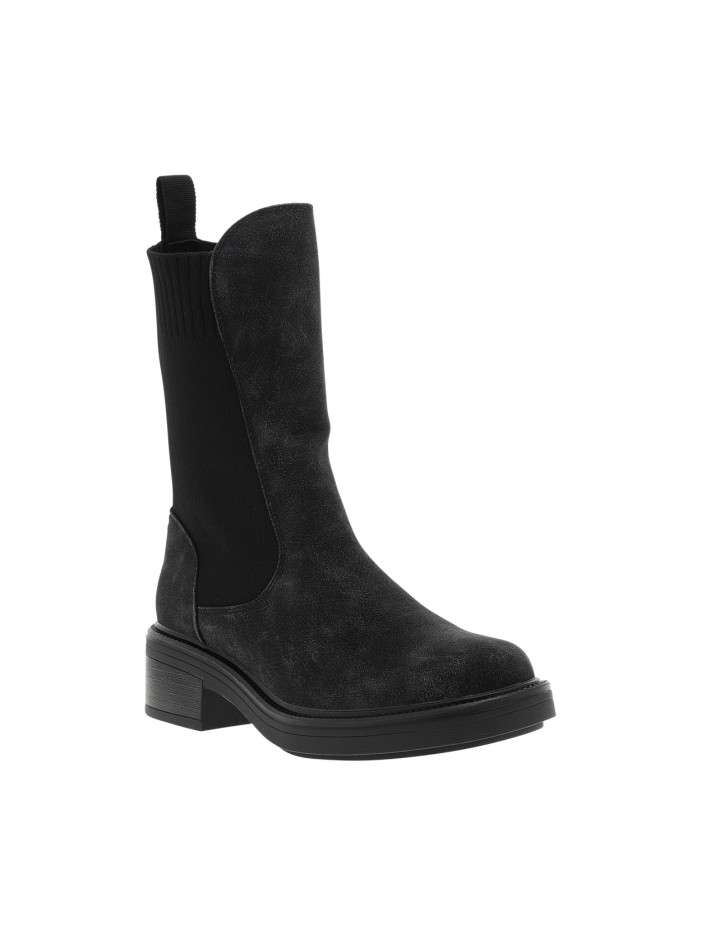 Boots noires à talon...