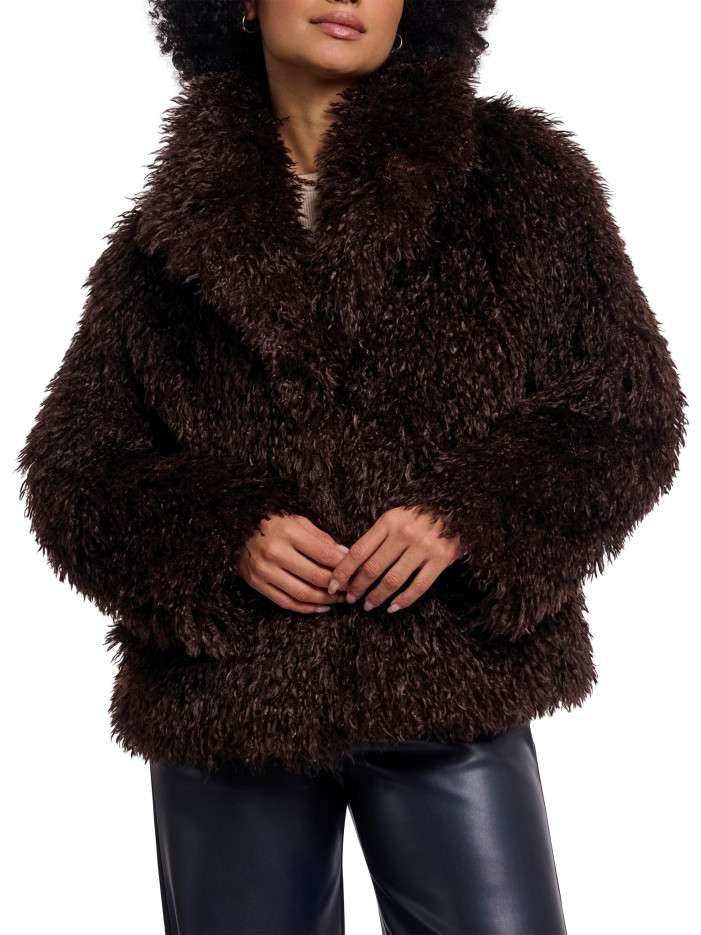 Blouson marron pourvu d'une...