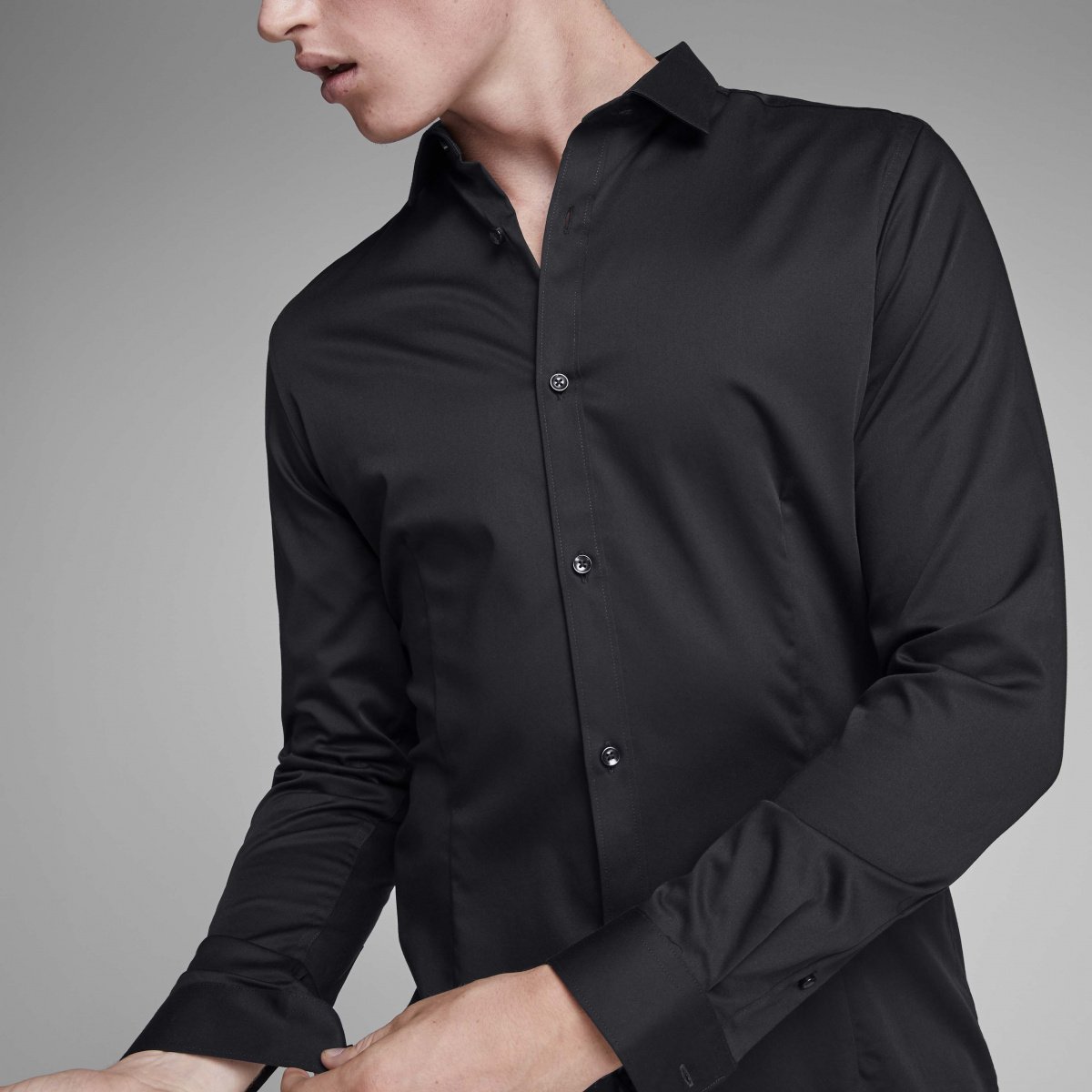 Chemise homme noir Premium by Jack & Jones CCV Mode